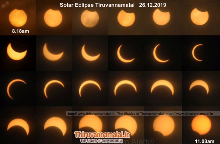 solar eclipse 2019 in india - tiruvannamalai