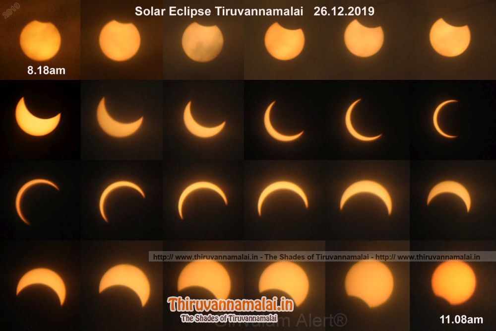 solar eclipse 2019 in india - tiruvannamalai
