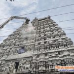 karthigai deepam festival gopuram cleaning